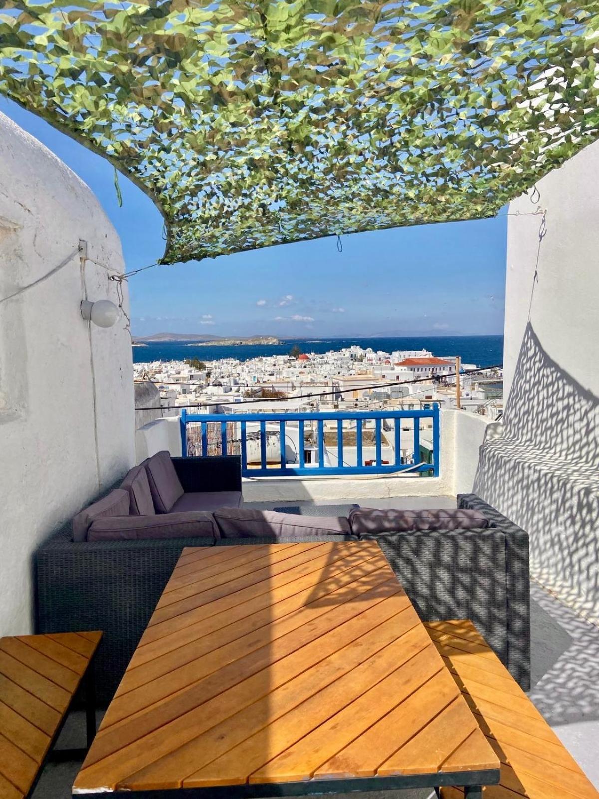 Elenitas Town House With Veranda And Sea View Mykonos Town Exterior foto